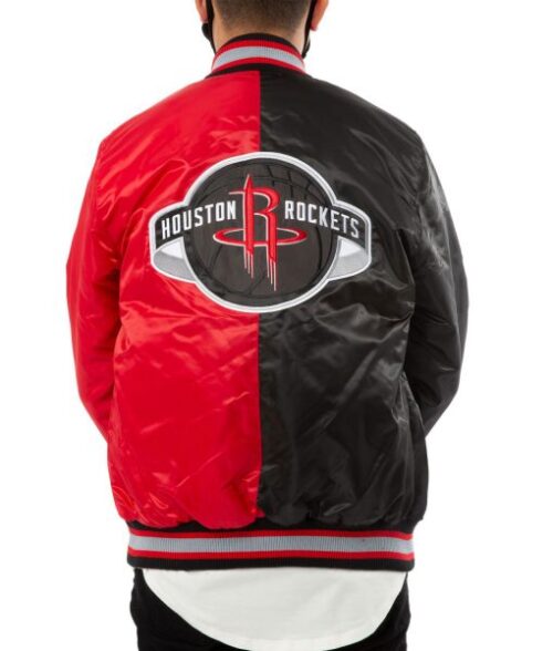 Houston Rockets Red and Black Jacket