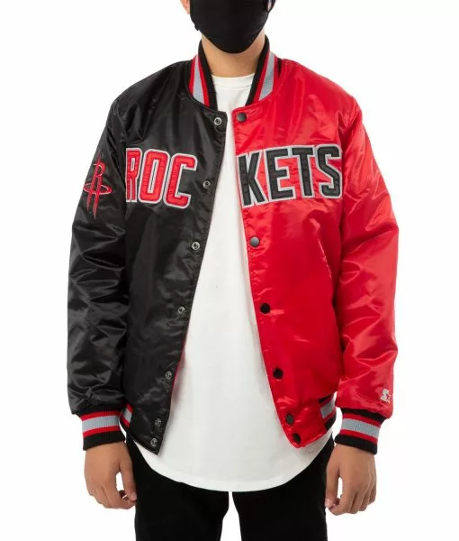 Houston Rockets Red and Black Jacket
