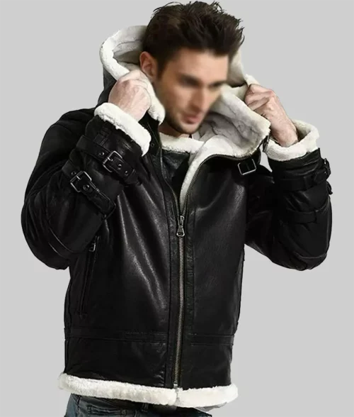 Cook Mens Black Aviator Jacket