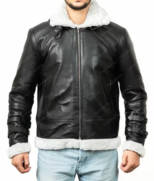 Men's R.A.F Black Hooded Jacket