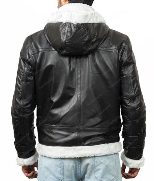 Men's R.A.F Black Hooded Jacket