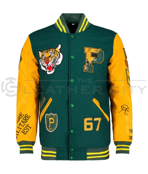 RL Polo Tigers Varsity Jacket | The Leather City