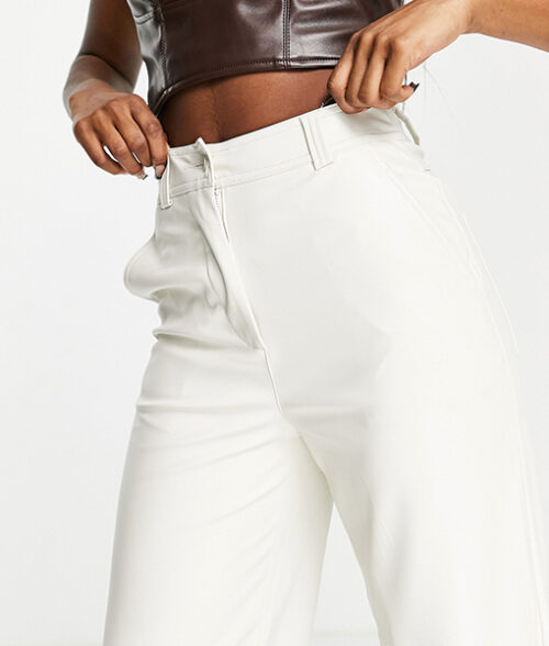 Womens Wide Leg White Legging