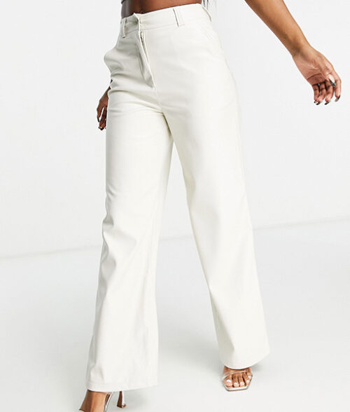 Womens Wide Leg White Legging