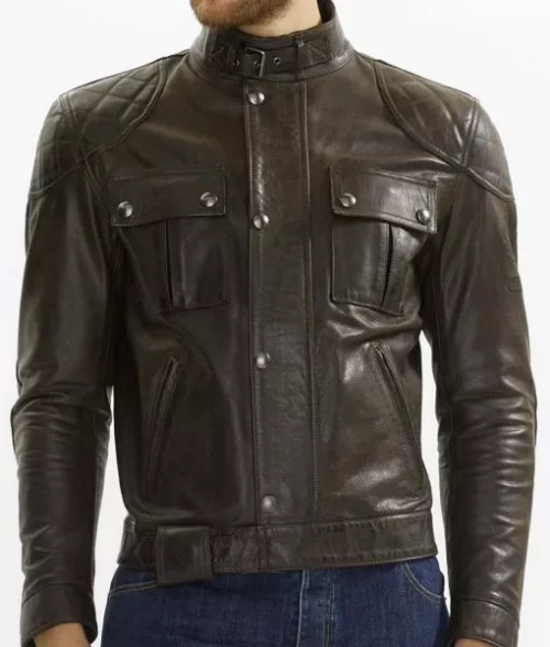 Brooklands Quilted Leather Jacket