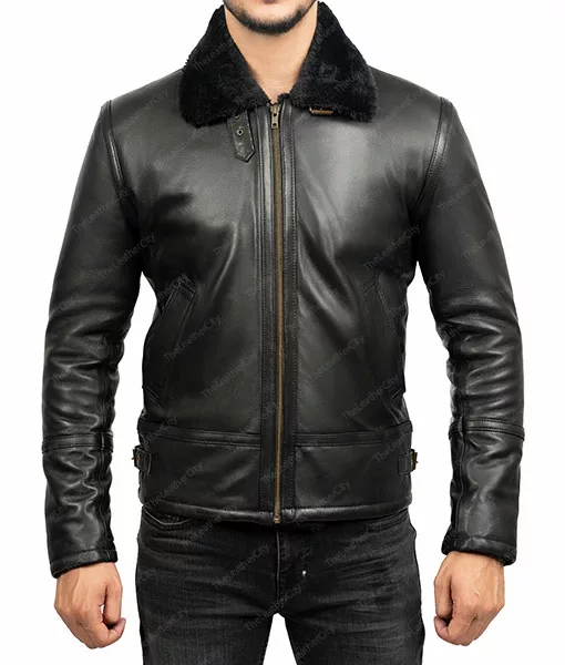 Men's Classic Shearling Leather Jacket