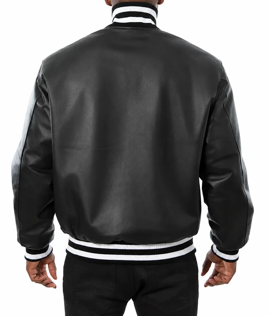 Arizona Black Bomber Jacket - Back