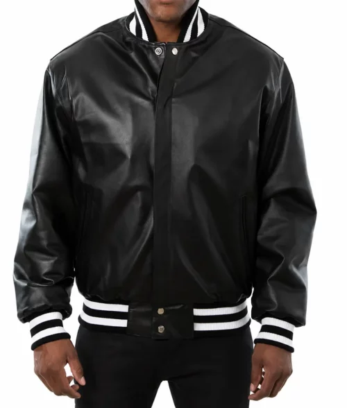 Arizona Black Bomber Jacket - Front