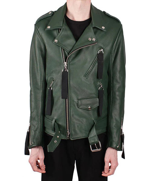 Classic Green Leather Jacket