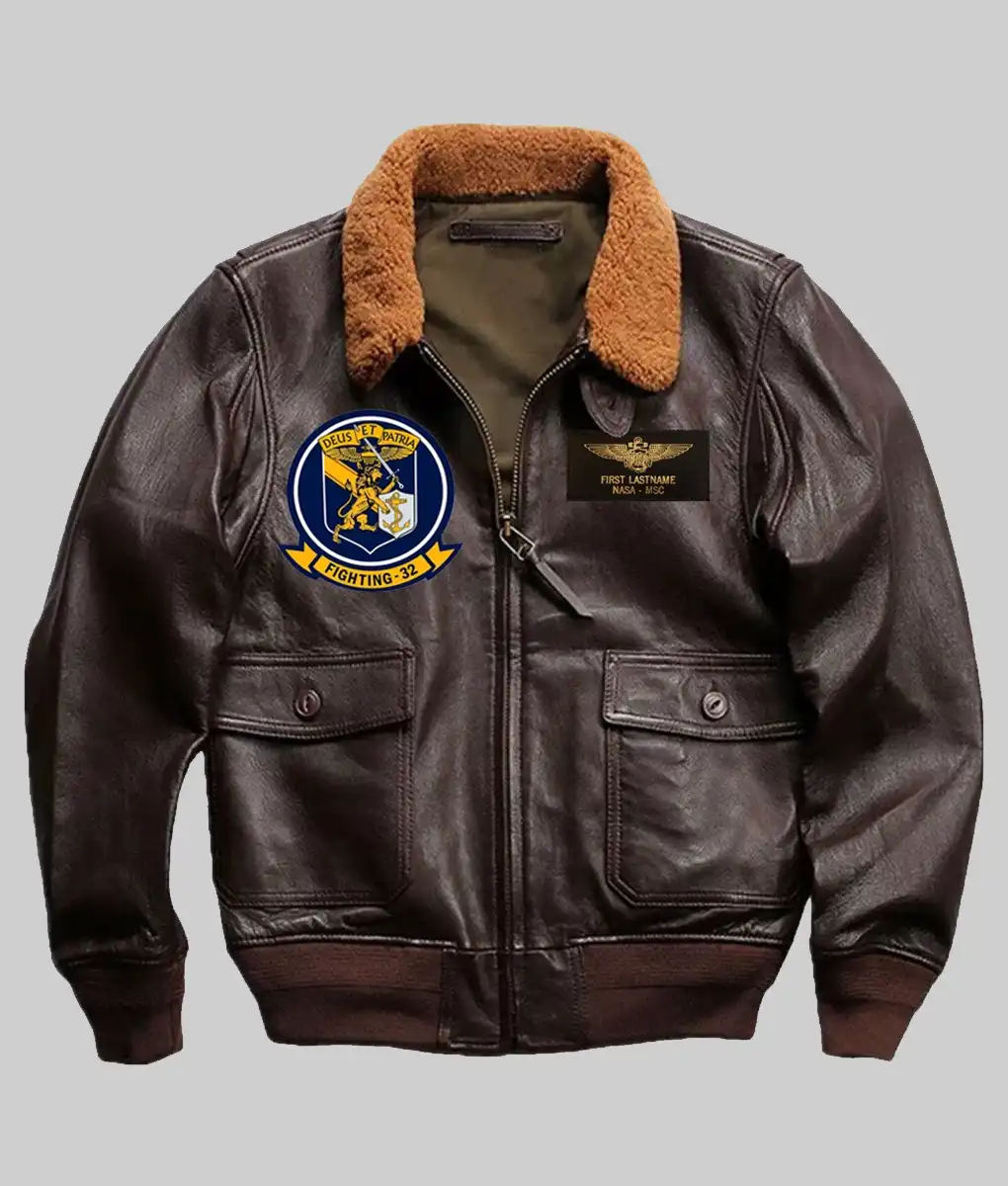 Devotion 2022 Brown Bomber Leather Jacket | TLC