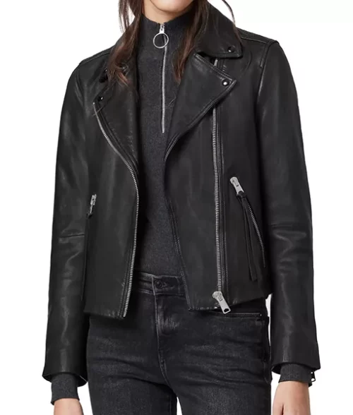 Mary Campbell Biker Leather Jacket