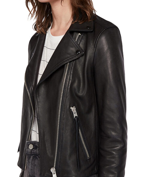 Mary Campbell Biker Leather Jacket