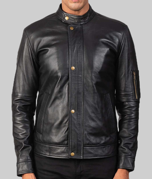 Men's Hank Café Racer Jacket-FrontView