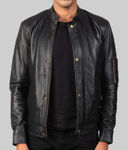 Men's Hank Café Racer Jacket-FrontView1