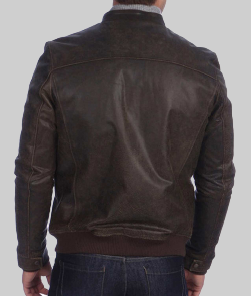 Men's San Antonio Café Racer Jacket-BackView