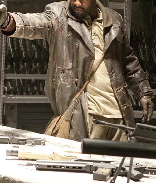 Moreau Brown Leather Coat