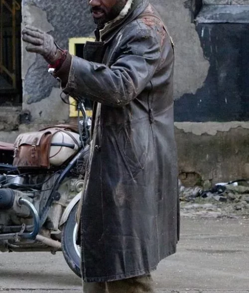 Moreau Brown Leather Coat