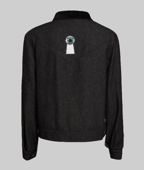 Robin Buckley Black Denim Jacket