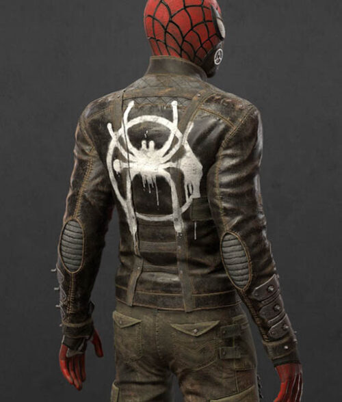 Spider-Man Johnson Apocalypse Brown Leather Jacket | TLC