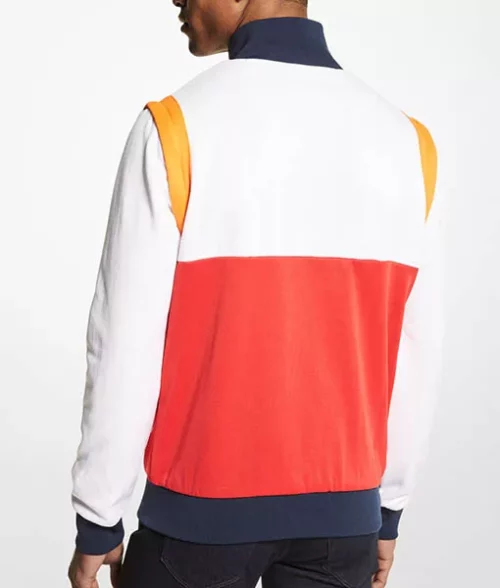 Mens White Bomber Jacket