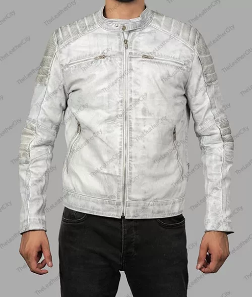 Frazier Grey Leather Jacket