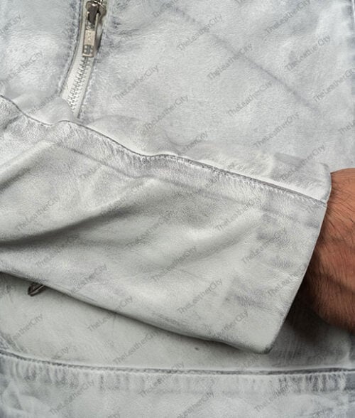 Frazier Grey Leather Jacket