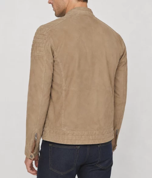 Men's Brooka Caf&eacute; Racer Jacket - Back