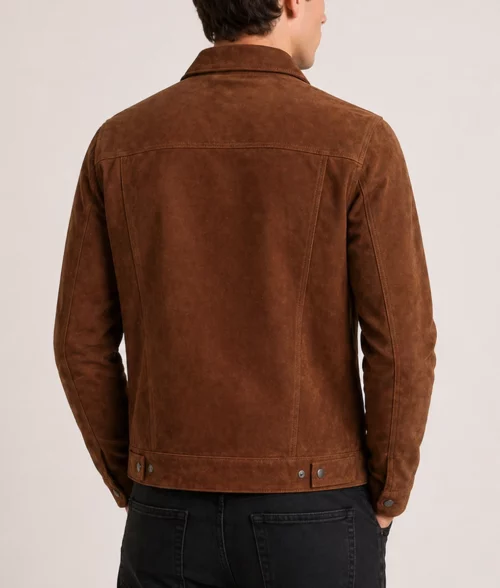 Men&rsquo;s Dicke Seude Leather Jacket - Back