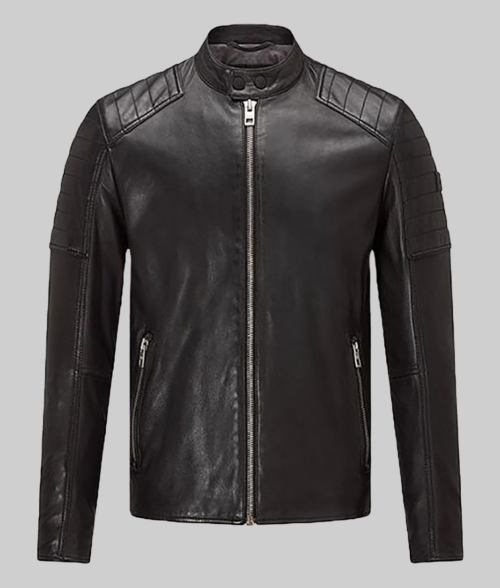 Men's Jayzee Quilted Shoulders Jacket-FrontView