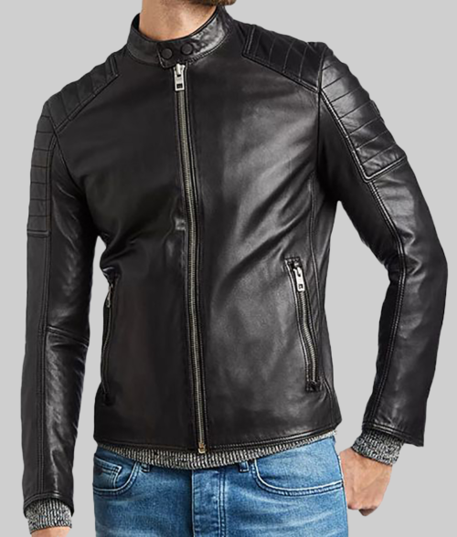 Men's Jayzee Quilted Shoulders Jacket-FrontView1