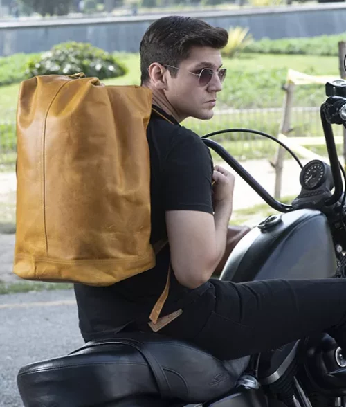 Crazy Horse Tan Shaded Multi-Function Travel Bag