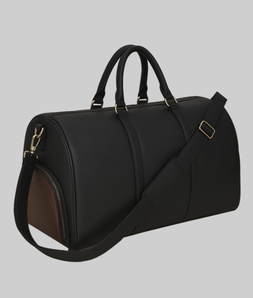 Men’s Traveling Leather Duffle Bag-View1