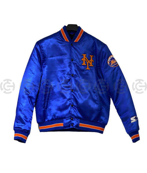 STARTER ニューヨークメッツSATIN VARSITY JACKET