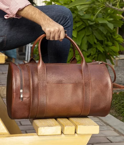 Travel Luggage Tour Brown Duffle Bag