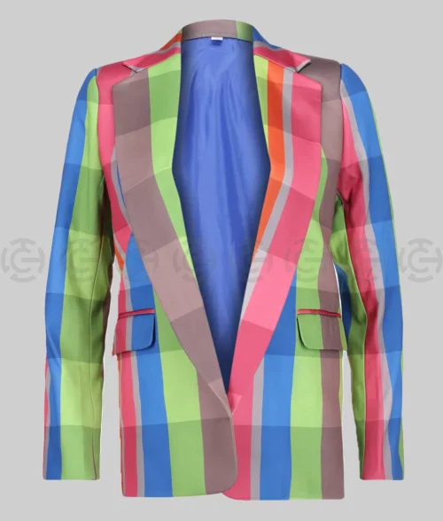 Emily in Paris Checkered Blazer - Front View