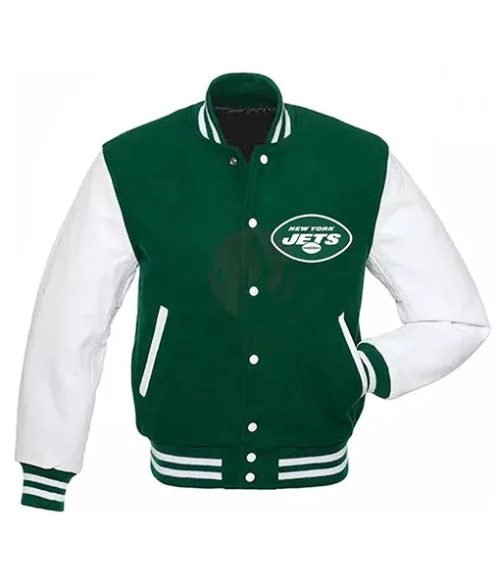 New York Jets Starter Jacket - Jets Varsity Jacket | Men's - Front View