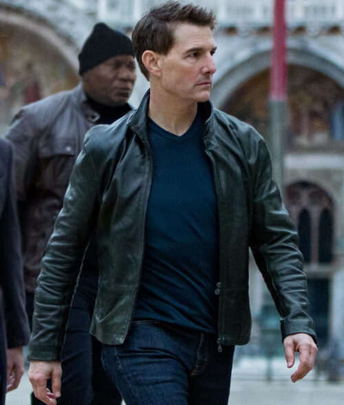 Mission Impossible 7 Tom Cruise Ethan Leather Jacket