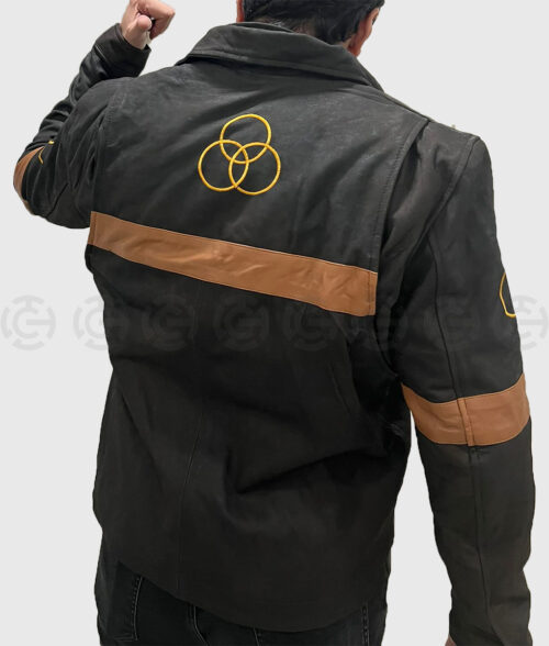 Alternative view of Rick Grimes CRM Brown Jacket