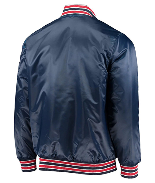 A Braves Satin Varsity Jacket
