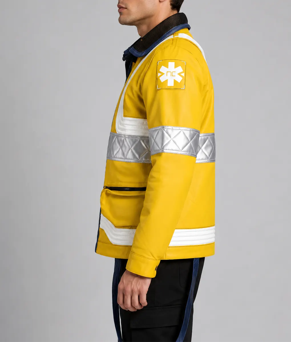 David Martinez Yellow Cosplay Jacket - Left Side