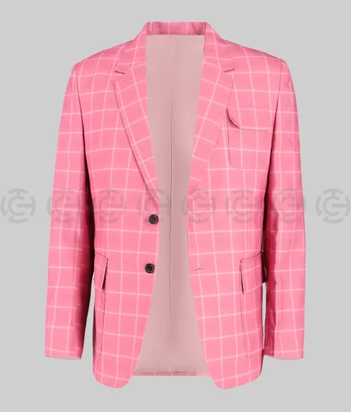 Elvis 2022 Austin Checked Blazer - Open View