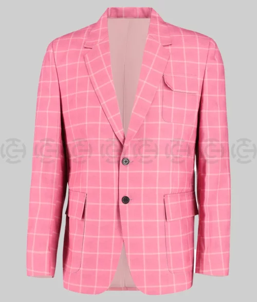 Elvis 2022 Austin Checked Blazer - Front View