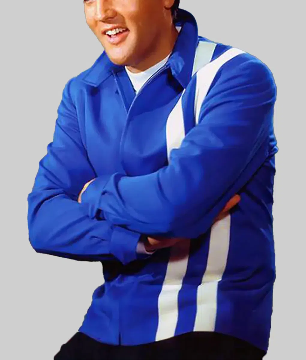 Elvis Blue Cotton Jacket