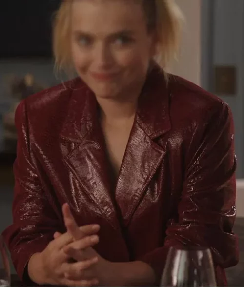 Emily In Paris S03 Camille Maroon Blazer