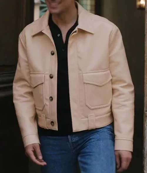 Emily in Paris S03 Gabriel Leather Jacket