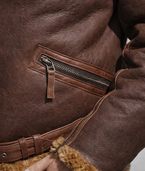 Men's Classic Brown B3 Aviator Jacket | Men's Brown B3 Aviator Jacket-1
