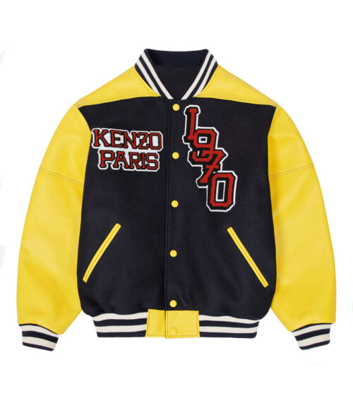 Kenzo Paris Yellow Varsity Jacket