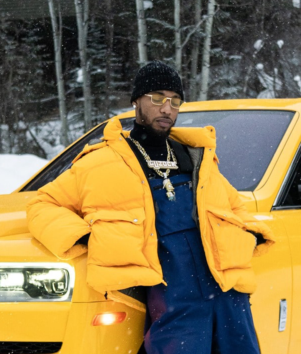 Pain Killers Key Glock Yellow Puffer Jacket - TLC