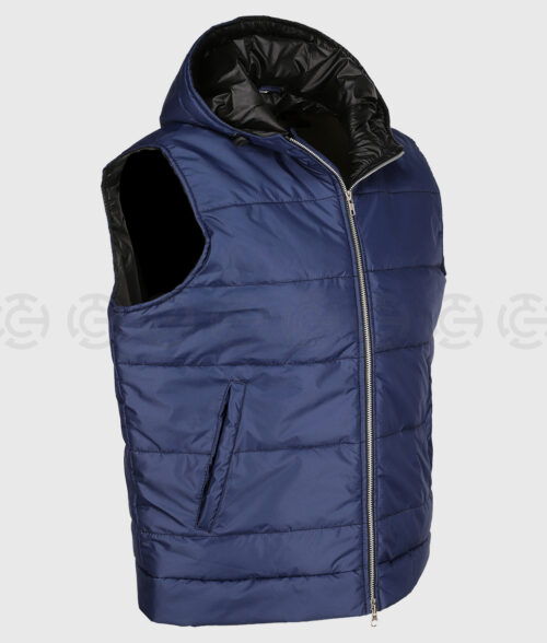 Ryan Reynolds Blue Puffer Vest