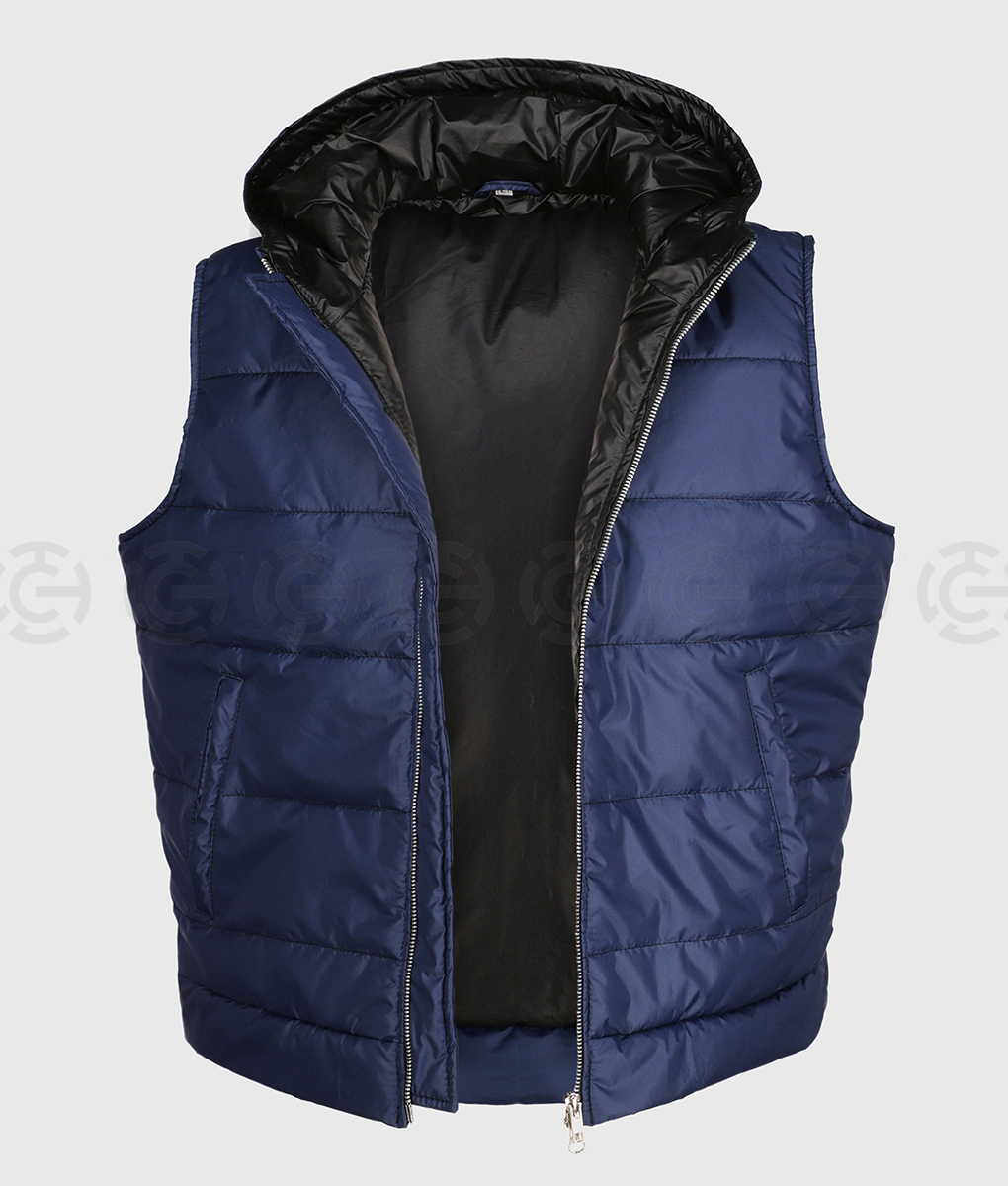 Ryan Reynolds Blue Puffer Vest